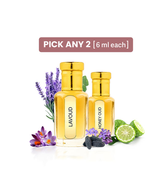 Pure Attar - Select Any 2 Attars [6ml Each]