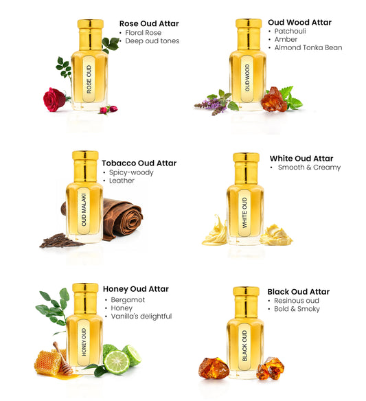 Pure Attar – Select Any 4 Attars [6ml Each]