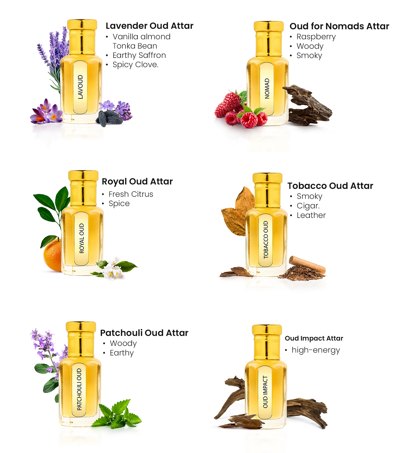 Pure Attar - Select Any 2 Attars [6ml Each]
