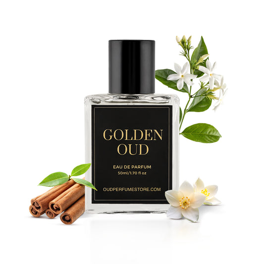 Golden Oud | Fruity & Spicy | Apple, Saffron, Oud, Nagarmotha